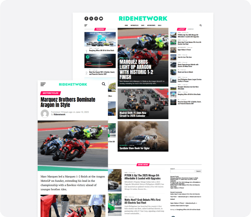 RideNetwork screenshot